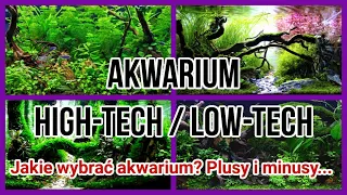 Jakie wybrać akwarium? / AKWARIUM HIGH-TECH I LOW-TECH / Plusy i minusy.