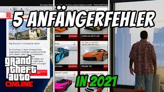 TOP 5 Fehler die neue Spieler in GTA Online 2021 machen | Tipps und Tricks für Anfänger