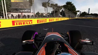 F1 2017 McLaren Australia Crash