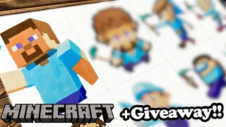 Drawing MINECRAFT in Different Game Styles + GIVEAWAY