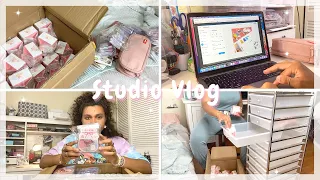 🌈 (STUDIO VLOG) Starting My Own Stationery Business | Stocking up on supplies | Small Business Owner