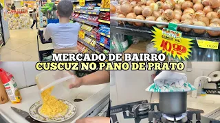 FUI NO MERCADO DE BAIRRO | CAFÉ DA TARDE COM CUSCUZ NO PANO DE PRATO | Caiçara e Carioca