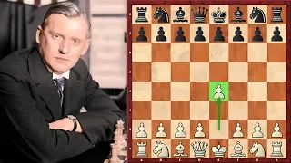 Alekhine Starts With 1.e2-e4 And Sacrifices His Queen On Move 14