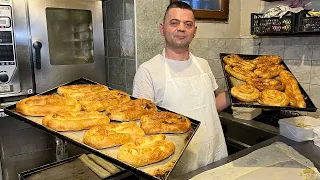 Man from Serbia makes Traditional CHEESY SAVORY Pies!