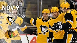 Game Recap: Penguins vs. Blackhawks (11.09.19) | Bryan Rust is Clutch Again