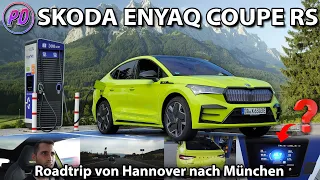 SKODA ENYAQ COUPE RS - 650km Roadtrip from Hannover to Munich