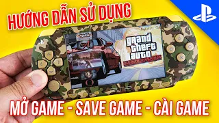 Hướng dẫn sử dụng máy chơi game Sony PSP: MỞ GAME - LƯU GAME - TẢI GAME (2021)