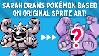 Sarah Graley draws Pokémon based on their original sprites!