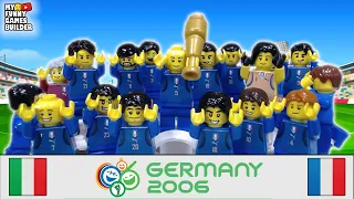 Italy World Cup Champions 2006 in Lego Football ( Germany 2006 ) Italia Campione del Mondo