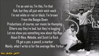 Boogie Down Productions - My Philosophy (Lyrics)