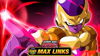 THE BEST BANNER UNIT?? LEVEL 10 LINKS 100% INT GOLDEN FRIEZA! (DBZ: Dokkan Battle)