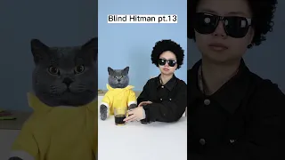Shock!Is There A Reversal At The End?👀 #blindhitman #oscarfunnyworld #funnycat #viral #memes #shorts