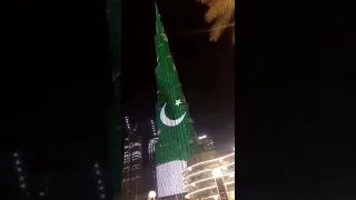 Burj Khalifa 14 August 1947 Happy independence day Pakistan zindabad live in UAE