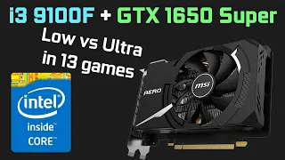 GTX 1650 Super + i3 9100F + 16GB RAM 2400MHz — Gameplay Test in 13 Games