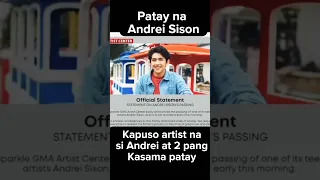 GMA artist Andrei Sison pumanaw #gmaartist #pinoynews #prrd #pbbm #bbm #sandro #indaysaraduterte