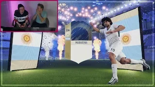 ИКОНА + SIF BALE В ПАКЕ || MARADONA IN A PACK || BALE IN A PACK || ICON IN A PACK FIFA 18