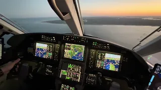 Pilatus PC-12 NGX bumpy dawn flight