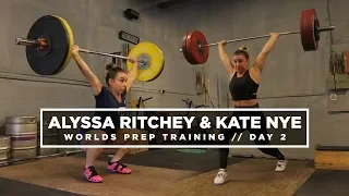Kate Nye Cleans 142kg | IWF Worlds Training w/ Alyssa Ritchey and Kate Nye | Part 2