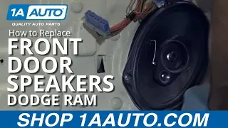 How to Replace Front Door Speaker 02-08 Dodge Ram