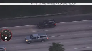 Watch Live: Police in pursuit of vehicle in West LA area.