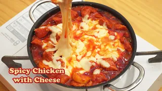 Korean Spicy Chicken with Cheese