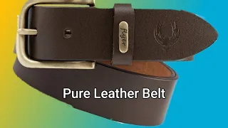 100% Pure Leather Belt Unboxing