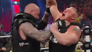 Undertaker Chokeslams to Brock Lesnar