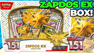 Pokemon 151 Zapdos ex Box OPENING! *I PULLED IT FINALLY!*