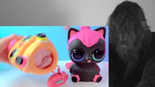 Mommy Cats ! LOL Surprise Biggie Pets Neon + Spicy Kitten with Mystery Blind Bags CRAZY REACTION!!!