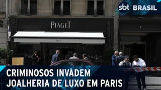 Joalheria em Paris teve prejuízo milionário após ação de criminosos - SBT Brasil (18/05/24)