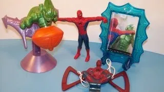 2002 HARDEE'S SPIDER-MAN SET OF 4 FULL COLLECTION MOVIE FIGURES VIDEO REVIEW