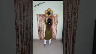 #shorts Foil Curtain Birthday Decoration | Birthday Decoration Ideas at Home | Balloons | potliwali