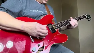 Guitar solo to Thick Blues Groove Guitar Backing Track in A Minor