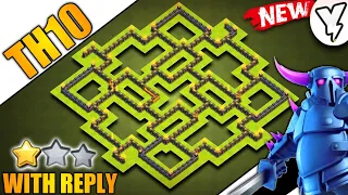 NEW BEST TH10 BASE 2019 100% TESTED  WITH 5 REPLAYS | TH10 FARMING/TROPHY/BASE - CLASH OF CLANS(COC)