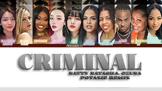 Ozuna, Natty Natasha - Criminal potaxie remix color coded lyrics