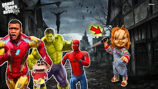 Franklin and Avengers Fight With CHUCKY DOLL in GTA 5