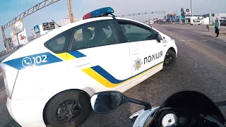 КОПЫ ПРОТИВ БАЙКА. ПОГОНЯ. СБЕЖАЛ ОТ ПОЛИЦИИ. COPS VS THE BIKE. CHASE.