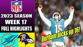 Miami Dolphins vs Baltimore Ravens FULL GAME 2nd QTR WEEK 17 (12/31/23) | NFL Highlights 2023