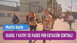 La travesia de Karol y Kathy para llegar a estación central - Mucho Gusto 2016