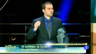 Entrega de premio Goya al mejor corto de Animación