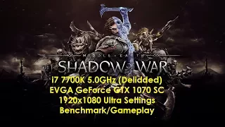 Middle Earth: Shadow of War - i7 7700K 5.0GHz / GTX 1070 SC Ultra Settings (Benchmark/Gameplay)