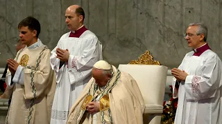 Neujahrsmesse: Papst gedenkt des verstorbenen Benedikt XVI. | AFP