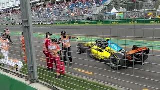 F2 pit exit from crash to clear  | 2024 Australian Grand Prix