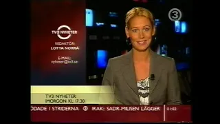 TV3 Nyheter 2004-10-07