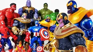 Thanos & Avengers Hulk, Go~! Captain America, Spider Man, Iron Man, Hulkbuster