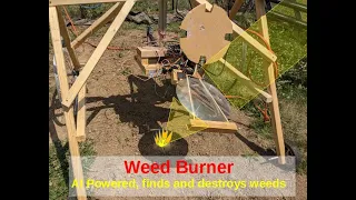 DIY AI Weed Burner Robot | Robot weeds lawns, gardens, farms | Full build plans, parts list