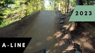 FULL LAP DOWN A-LINE - Whistler Mountain Bike Park 2023