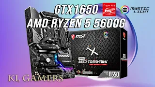 AMD Ryzen 5 5600G MSI MAG B550 TOMAHAWK MSI GTX1650 VENTUS Test Benchmark