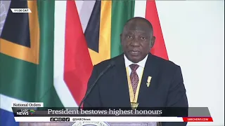 National Orders | President Ramaphosa delivers his Ceremonial Oration as Grand Patron of the Orders