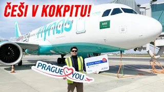 flynas poprvé v Praze. Pravidelná linka s Airbusem A320neo a české překvapení v kokpitu